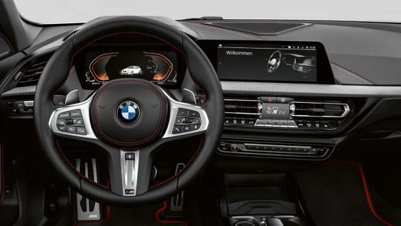 BMW 1 Series 128ti F40 M leather steering wheel with contrast stitching BMW 1 Series 128ti F40 M leather steering wheel with contrast stitching
