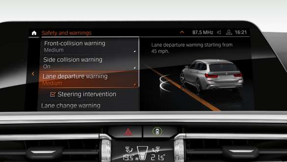 Steering and lane control assistant BMW 3 Series Touring, Steering and lane control assistant