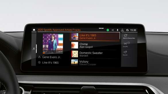 Connected Music BMW 5 Series Sedan G30 Connected Music BMW 5 Series Sedan G30 Facelift 2020 interior cockpit