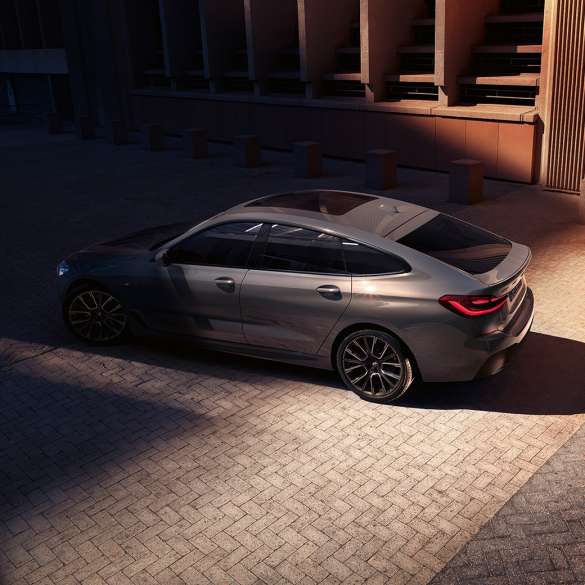 Exterior BMW 6 Series Gran Turismo G32 2020 BMW 6 Series Gran Turismo 640i xDrive G32 2020 Bernina Grey bird’s eye view