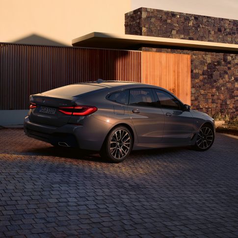Rear design BMW 6 Series Gran Turismo G32 2020 Rear design BMW 6 Series Gran Turismo 640i xDrive G32 2020 Bernina Grey rear view