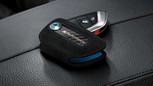 M Performance key case Alcantara/carbon fibre BMW 6 Series Gran Turismo G32 2020 M Performance key case Alcantara/carbon fibre BMW 6 Series Gran Turismo G32 2020 close up