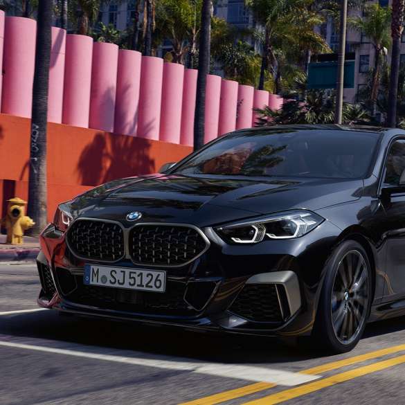 Exterior design BMW M235i xDrive Gran Coupé Exterior design BMW M235i xDrive Gran Coupé 2020 Black Sapphire metallic F44 front view