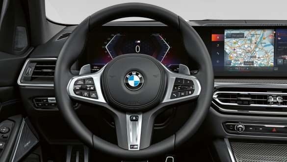 M leather steering wheel BMW M340i xDrive and M340d xDrive Touring G21 M leather steering wheel