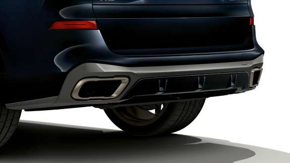Tail pipes finishers and rear diffusor BMW X5 M50i Tail pipes finishers and rear diffusor BMW X5 M50i Carbon black metallic G05