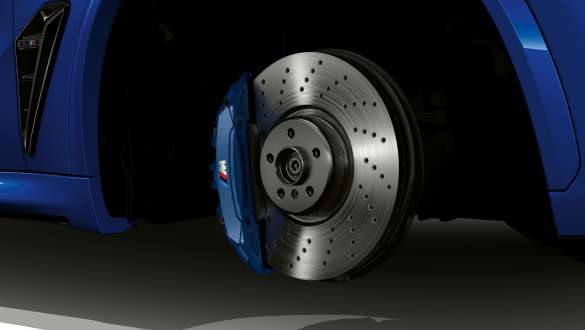 M Compound brake of the BMW X5 M Competition M Compound brake BMW X5 M Competition F95 close-up