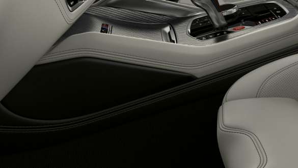 Knee pads in the BMW X5 M Competition Knee pads BMW X5 M Competition F95 interior
