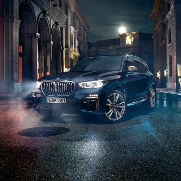 Exterior design BMW X5 M50i Exterior design BMW X5 M50i G05 three-quarter front view