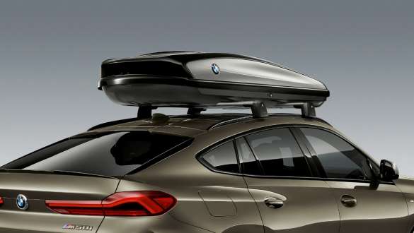 BMW roof box 520 black/titanium silver BMW X6 G06 2019 exterior BMW roof box 520 black/titanium silver BMW X6 G06 2019 exterior