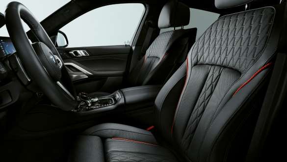 BMW Individual full leather interior Merino in black with red decorative stitching BMW X6 Edition Black Vermilion G06 2021 BMW Individual full leather interior Merino in black with red decorative stitching BMW X6 Edition Black Vermilion G06 2021