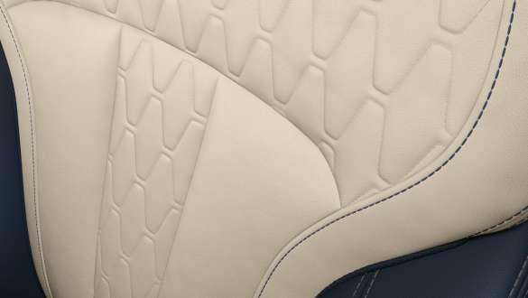 BMW X7 high-quality leather design Close-up of the high-quality leather design in the BMW X7
