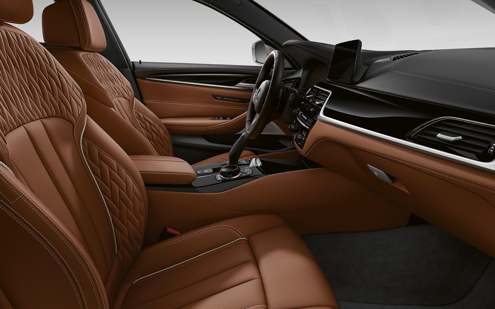BMW 5 Series Touring G31 LCI interior in BMW Individual Full Merino leather – Tartufo BMW 5 Series Touring G31 Facelift 2020 interior in BMW Individual Full Merino leather – Tartufo