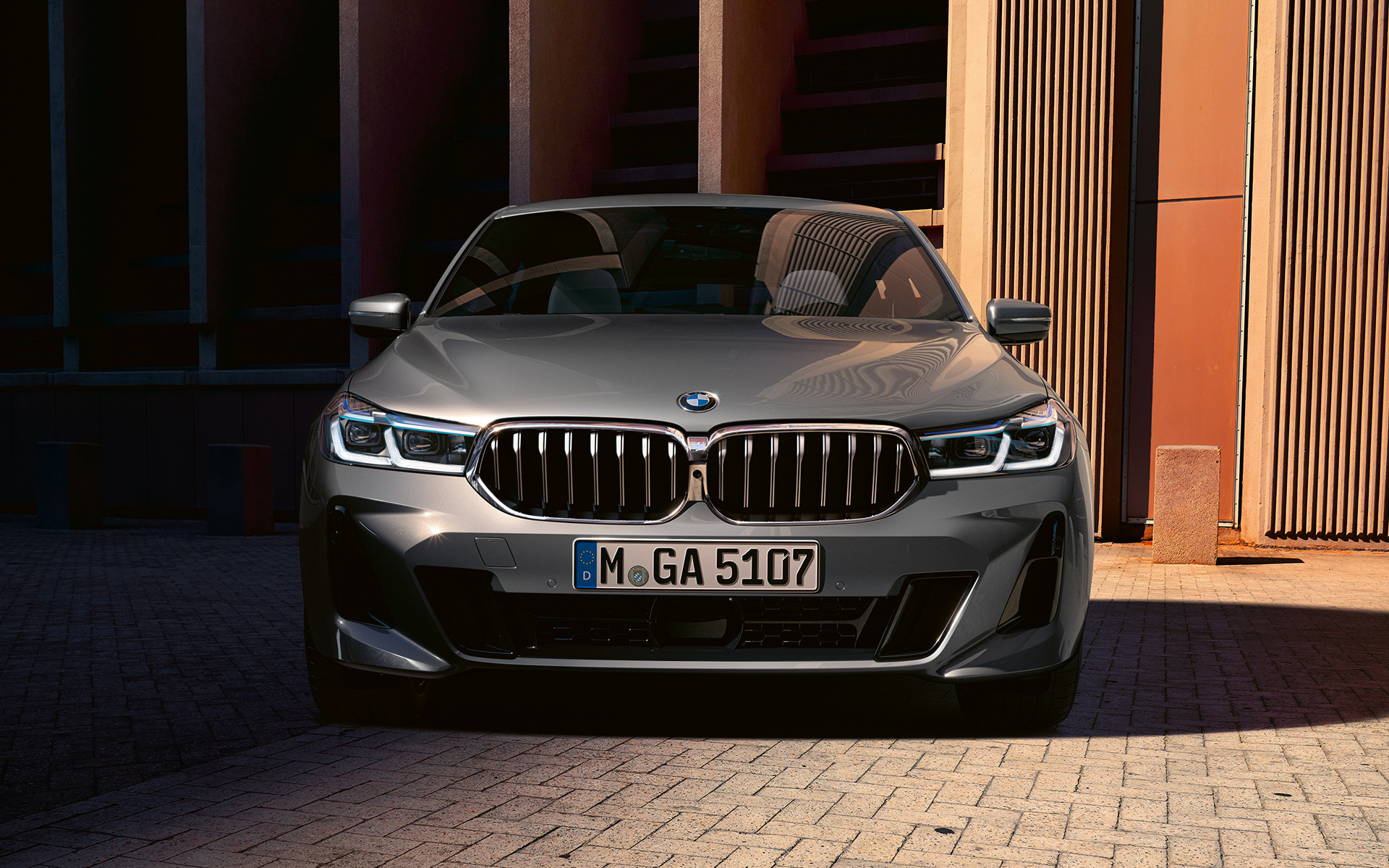 Front BMW 6 Series Gran Turismo G32 2020 Front design BMW 6 Series Gran Turismo 640i xDrive G32 2020 Bernina Grey front view