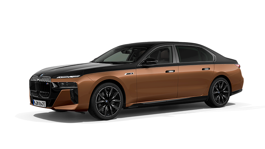 BMW i Series BMW i7 M70 G70e three-quarter side view BMW i Series BMW i7 M70 G70e three-quarter side view