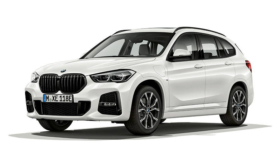 BMW X1 plug-in hybrid F48 three-quarter side view BMW X Series BMW X1 plug-in hybrid F48 three-quarter side view