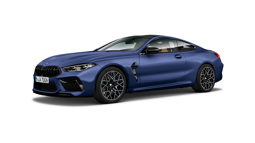 BMW M8 Competition Coupé F92 2019 three-quarter side view BMW M8 Competition Coupé F92 2019 three-quarter side view