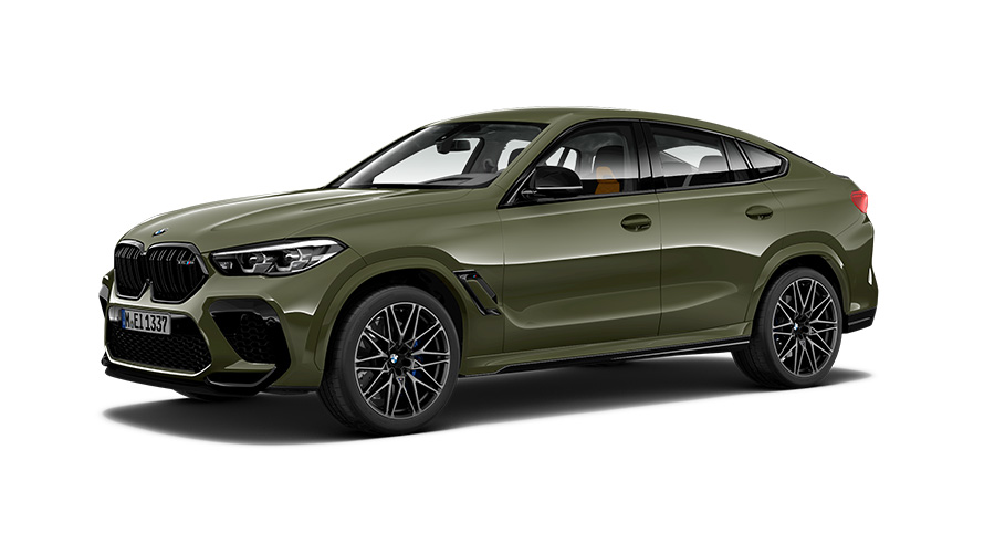 BMW X6 M Competition G06 2019 three-quarter side view BMW X6 M Competition G06 2019 three-quarter side view