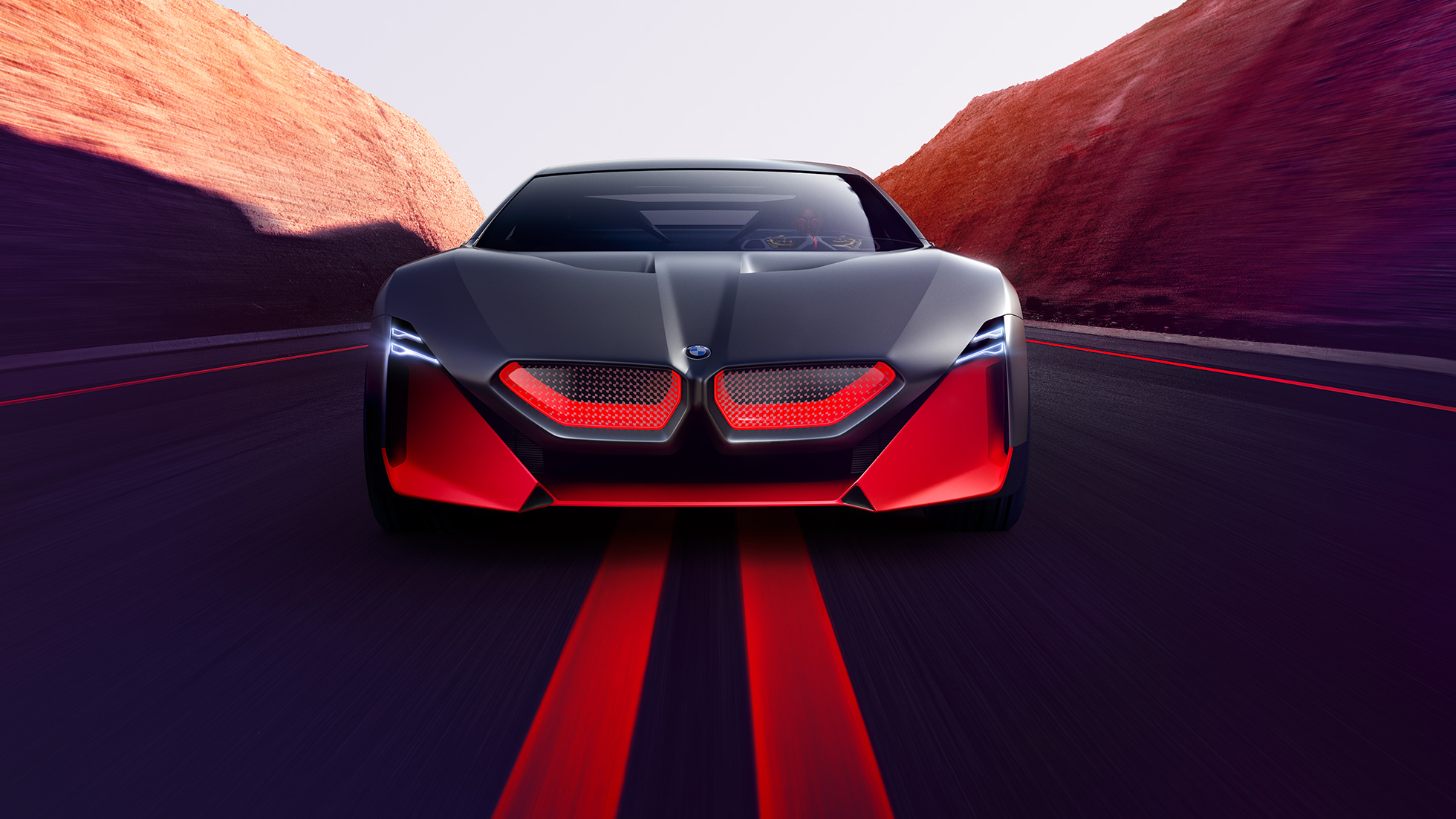 BMW Vision M NEXT, front view BMW Vision M NEXT, front view, driving