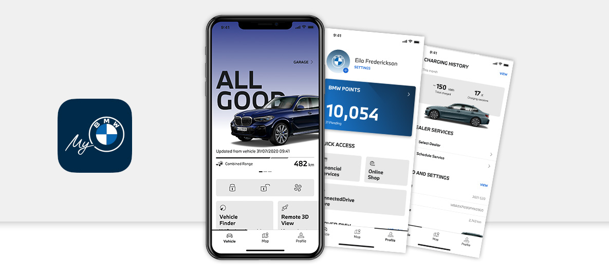 BMW Apps My BMW App BMW Apps My BMW App on smartphones