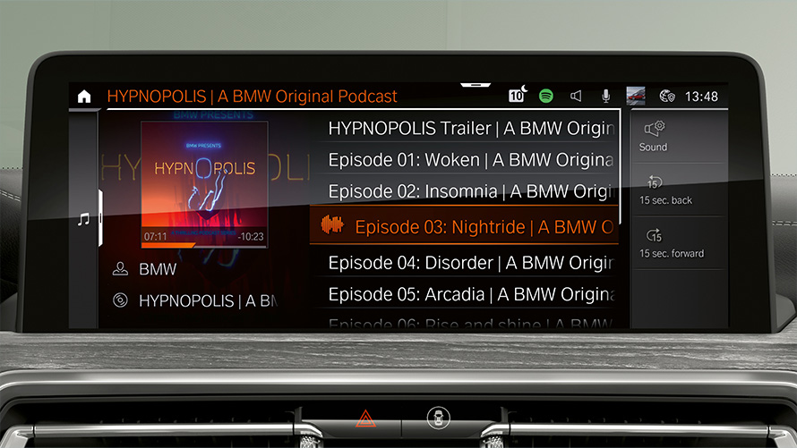 Close-up Control Display View Connected Music with Spotify Remote Software Upgrade Close-up Control Display View Connected Music with Spotify