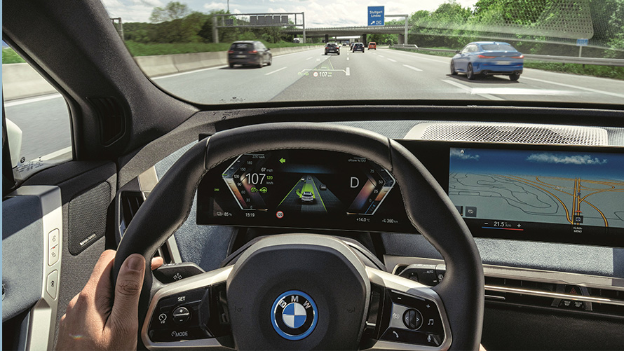 Highway view from a BMW Highway view from a BMW from driver’s seat