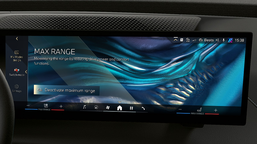 Max Range on the Central Information Display Remote Software Upgrade Max Range on the Central Information Display