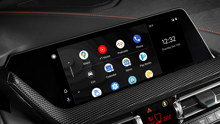 Android Auto Android Auto showing on BMW display