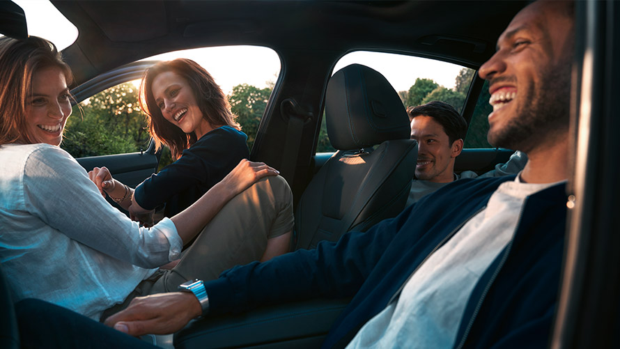 Connected Music Connected Music showing on BMW display