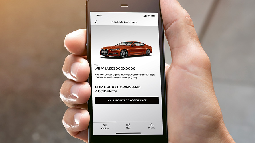 My BMW App My BMW App on smartphone