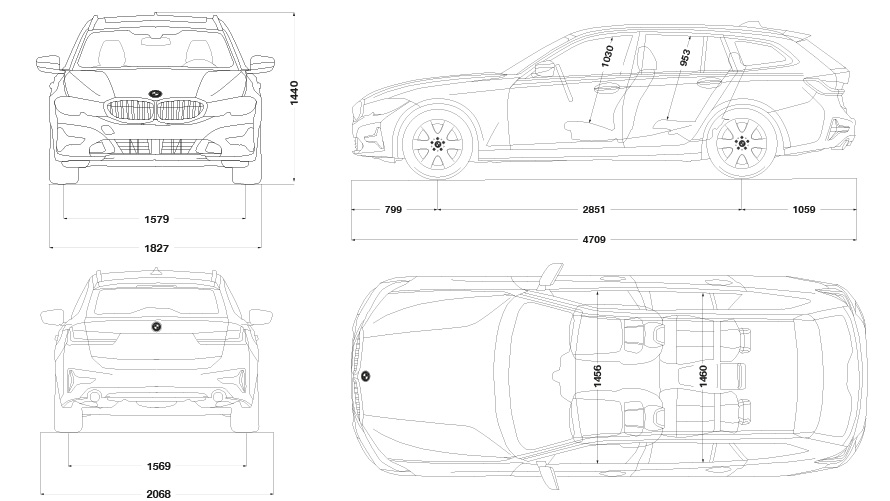 BMW 3 Series Touring (G21) Engines & technical data