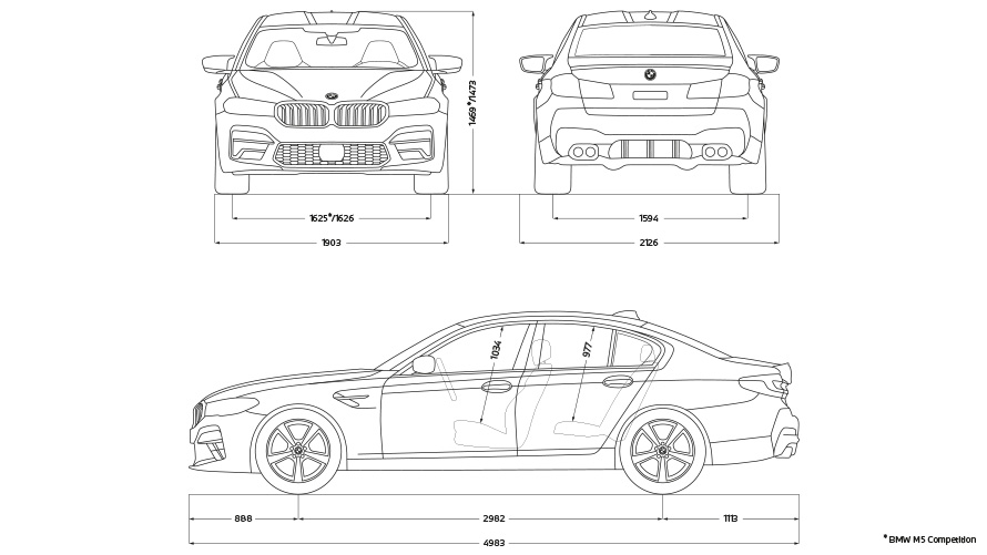 THE M5. BMW 5 Series Sedan M Automobiles Engines & Technical Data