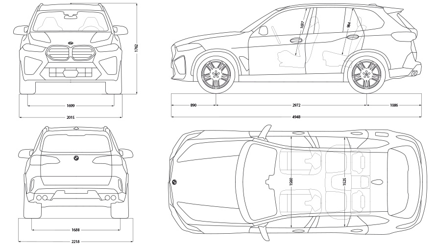 BMW X5 M Automobiles (F95, G05) Engines & technical data