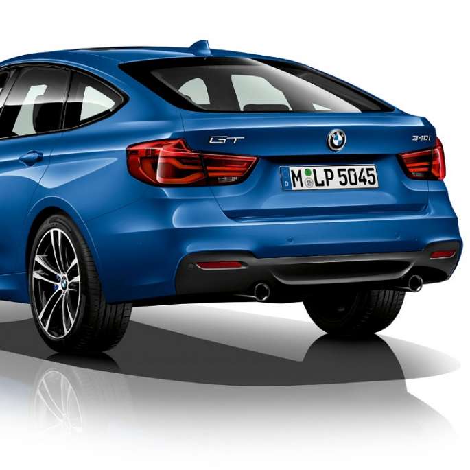 BMW 3 Series Gran Turismo, Model M Sport three-quarter rear shot